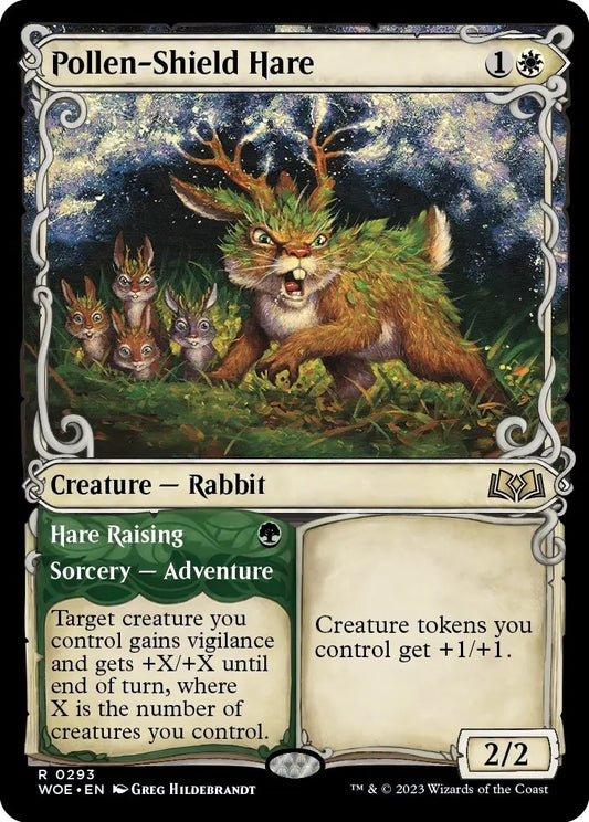 Image for Pollen-Shield Hare (Showcase) (293) (Wilds of Eldraine) - Magic: The Gathering