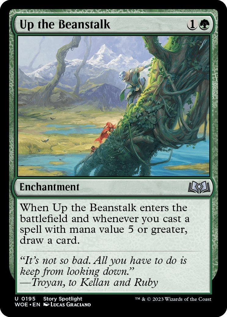 Image for Up the Beanstalk (195) (Wilds of Eldraine) - Magic: The Gathering