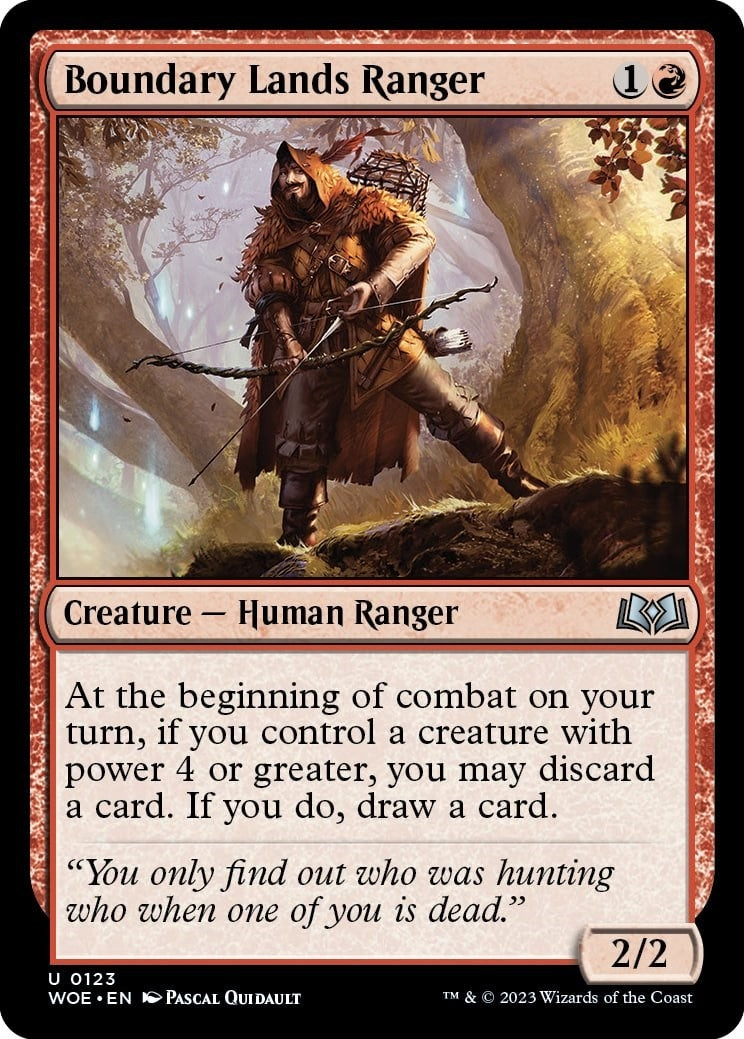 Image for Boundary Lands Ranger (123) (Wilds of Eldraine) - Magic: The Gathering