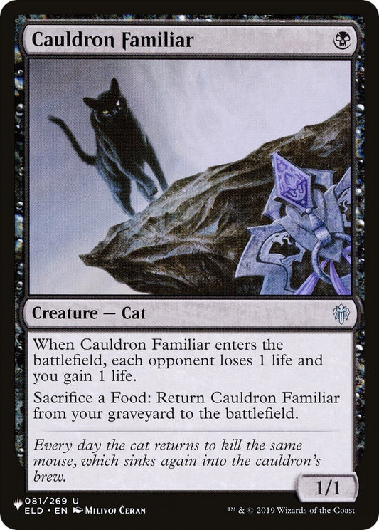 Image for Cauldron Familiar (081/269) (The List Reprints) - Magic: The Gathering