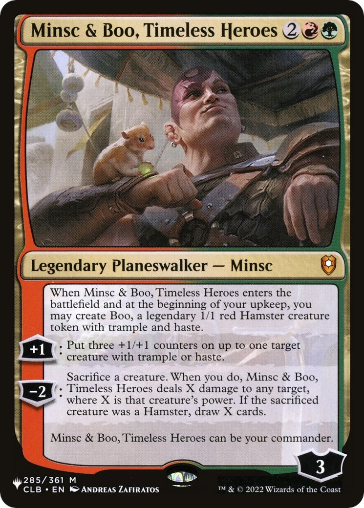 Image for Minsc & Boo, Timeless Heroes (285/361) (The List Reprints) - Magic: The Gathering