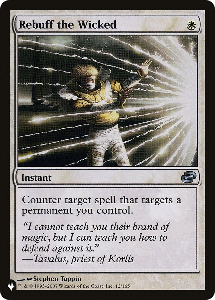 Image for Rebuff the Wicked (12/165) (The List Reprints) - Magic: The Gathering
