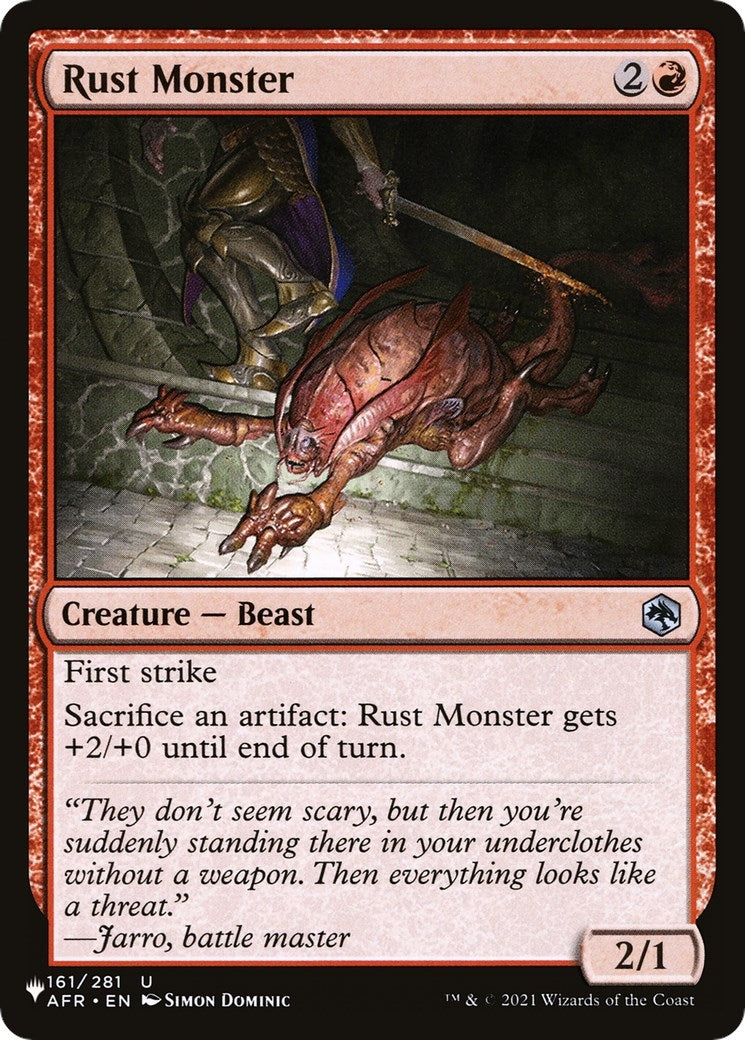 Image for Rust Monster (161/281) (The List Reprints) - Magic: The Gathering