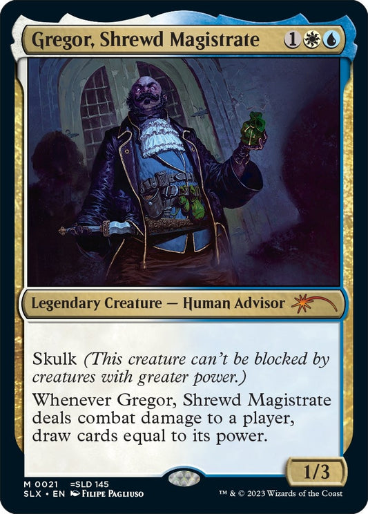Image for Gregor, Shrewd Magistrate (21) (SLX Cards) - Magic: The Gathering
