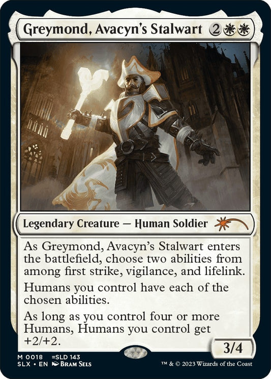 Image for Greymond, Avacyn's Stalwart (18) (SLX Cards) - Magic: The Gathering
