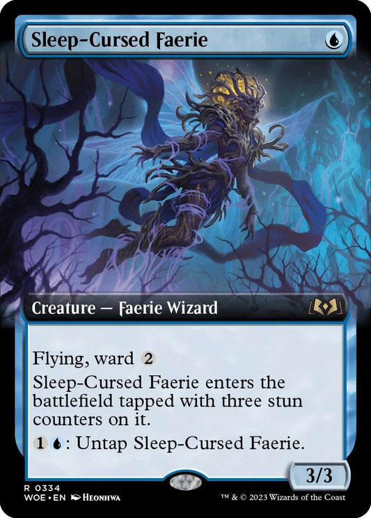 Image for Sleep-Cursed Faerie (Extended Art) (334) (Wilds of Eldraine) - Magic: The Gathering