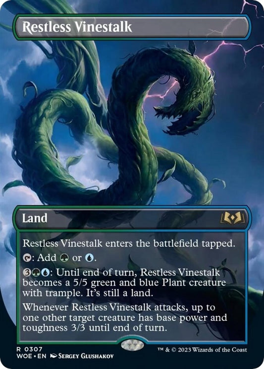 Image for Restless Vinestalk (Borderless) (307) (Wilds of Eldraine) - Magic: The Gathering