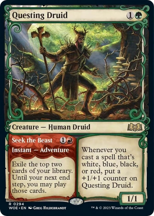 Image for Questing Druid (Showcase) (294) (Wilds of Eldraine) - Magic: The Gathering