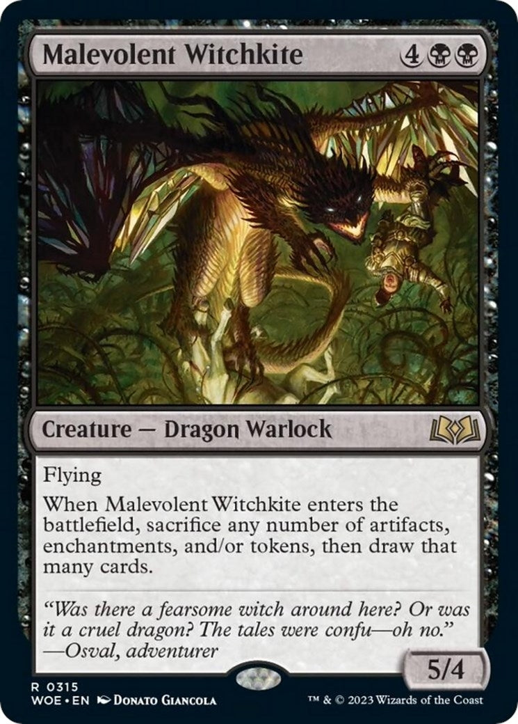 Image for Malevolent Witchkite (315) (Wilds of Eldraine) - Magic: The Gathering