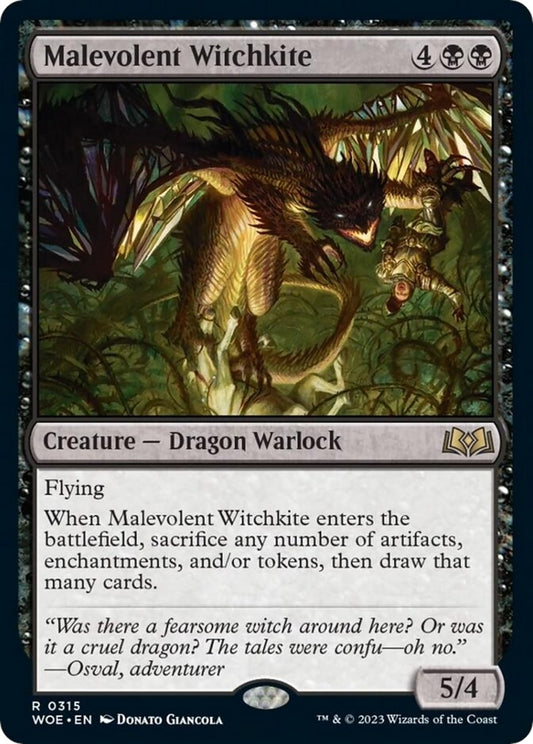 Image for Malevolent Witchkite (315) (Wilds of Eldraine) - Magic: The Gathering