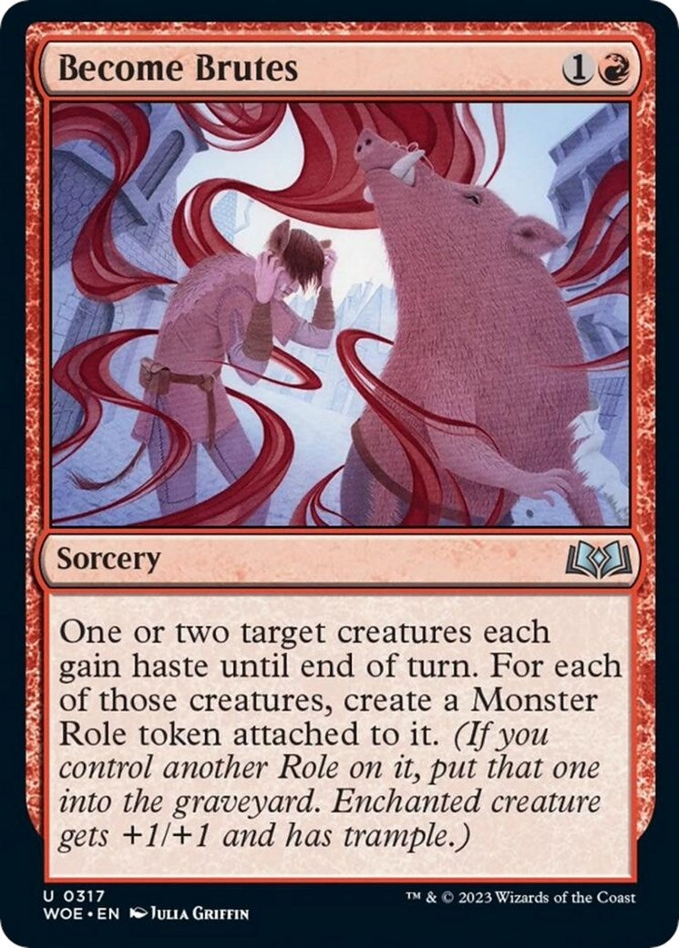 Image for Become Brutes (317) (Wilds of Eldraine) - Magic: The Gathering