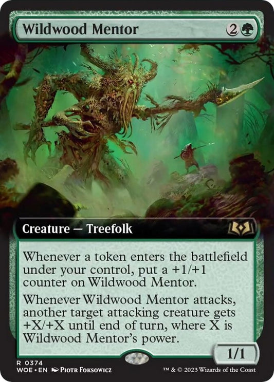 Image for Wildwood Mentor (Extended Art) (374) (Wilds of Eldraine) - Magic: The Gathering