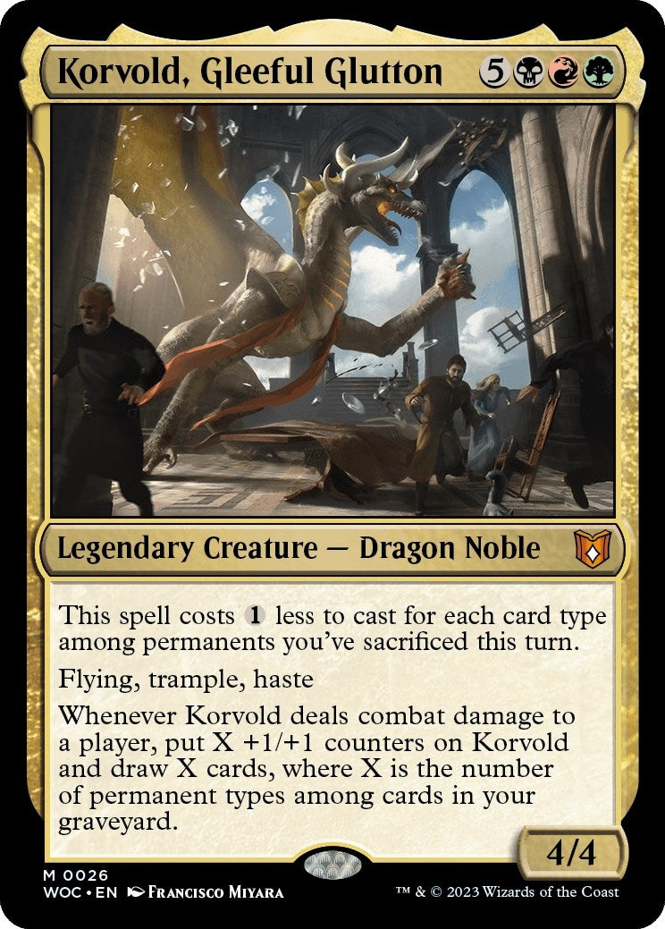 Image for Korvold, Gleeful Glutton (26) (Commander: Wilds of Eldraine) - Magic: The Gathering