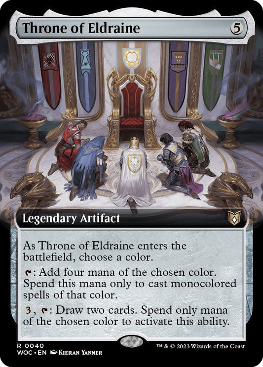 Image for Throne of Eldraine (Extended Art) (40) (Commander: Wilds of Eldraine) - Magic: The Gathering