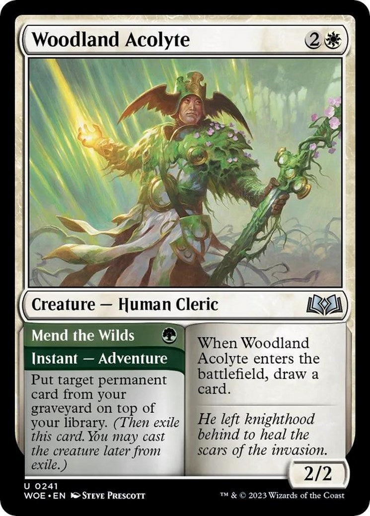 Image for Woodland Acolyte (241) (Wilds of Eldraine) - Magic: The Gathering