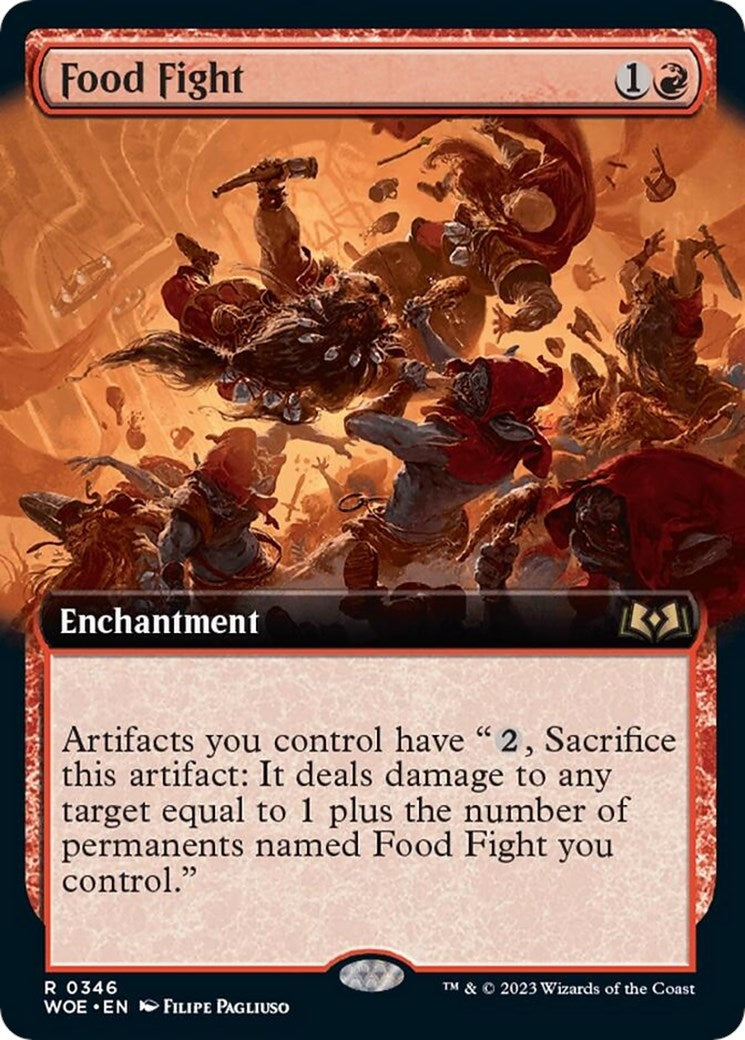 Image for Food Fight (Extended Art) (346) (Wilds of Eldraine) - Magic: The Gathering