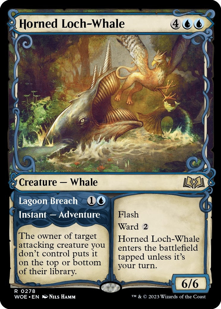 Image for Horned Loch-Whale (Showcase) (278) (Wilds of Eldraine) - Magic: The Gathering