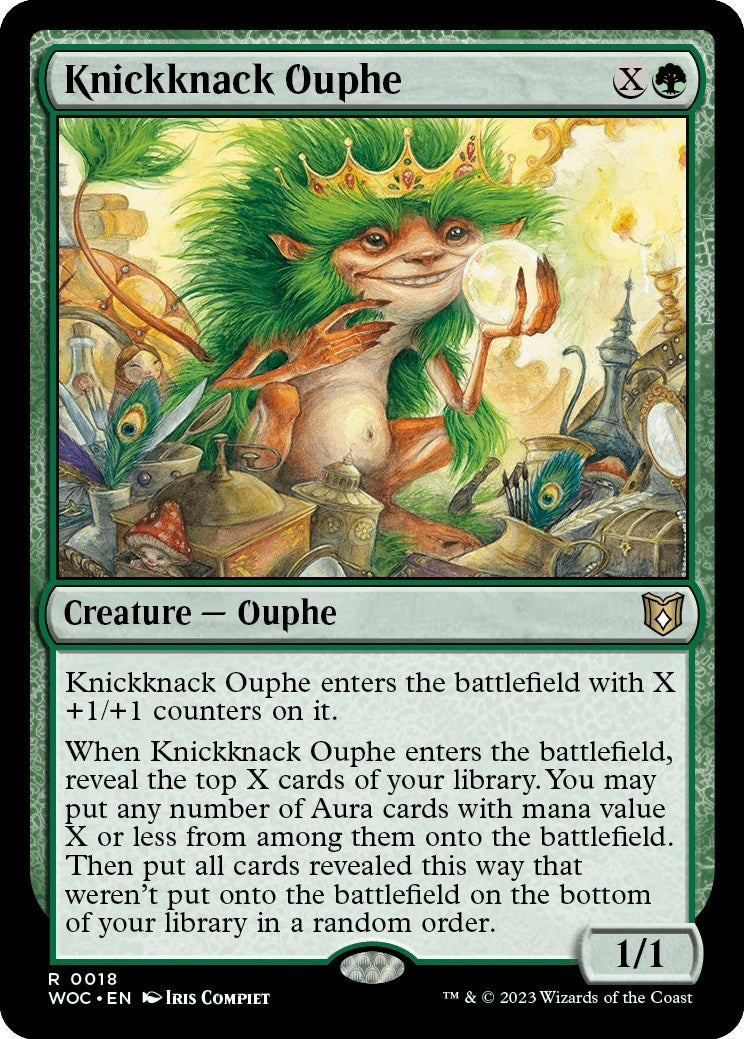 Image for Knickknack Ouphe (18) (Commander: Wilds of Eldraine) - Magic: The Gathering