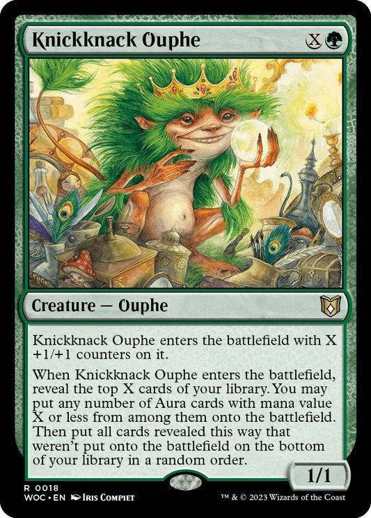 Image for Knickknack Ouphe (18) (Commander: Wilds of Eldraine) - Magic: The Gathering