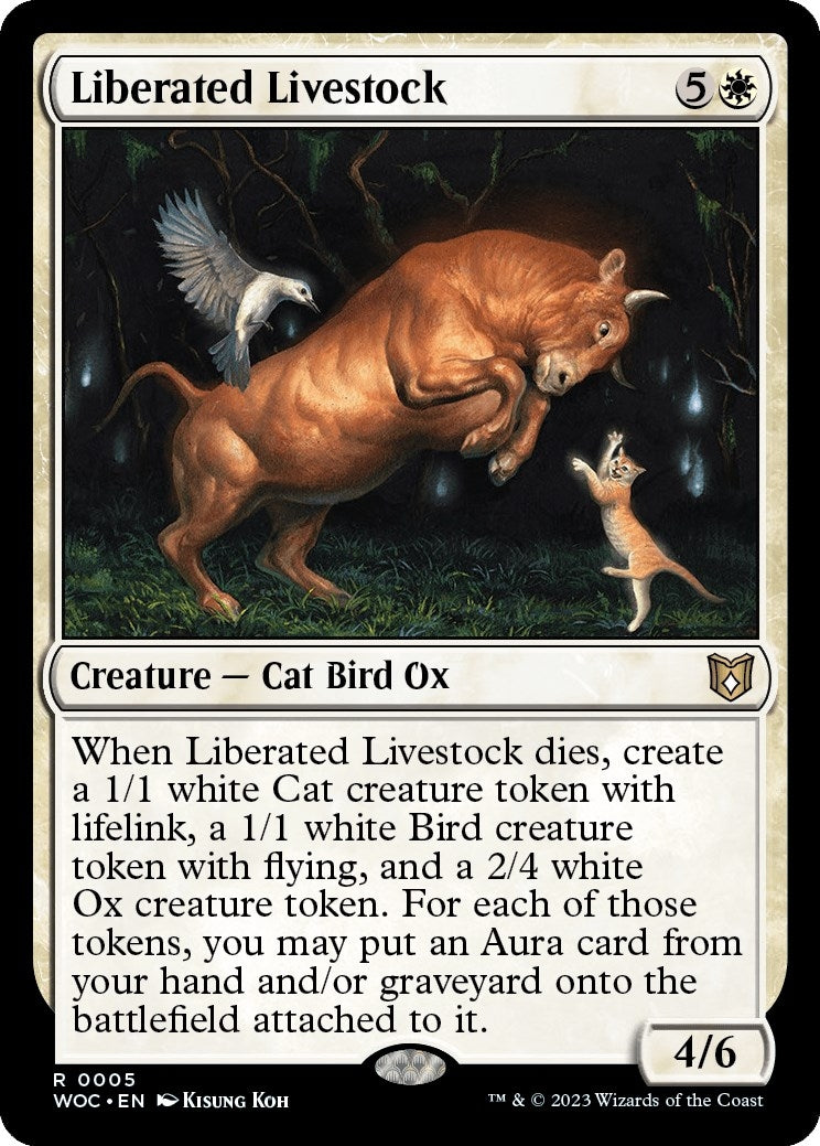 Image for Liberated Livestock (5) (Commander: Wilds of Eldraine) - Magic: The Gathering