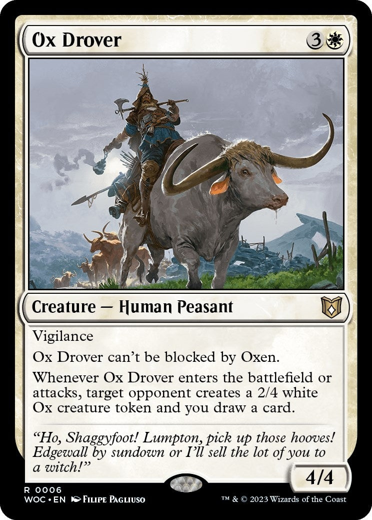 Image for Ox Drover (6) (Commander: Wilds of Eldraine) - Magic: The Gathering
