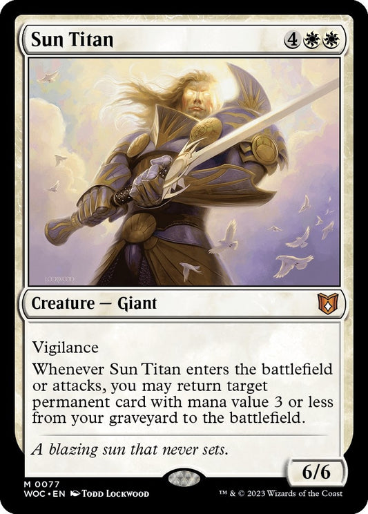 Image for Sun Titan (77) (Commander: Wilds of Eldraine) - Magic: The Gathering