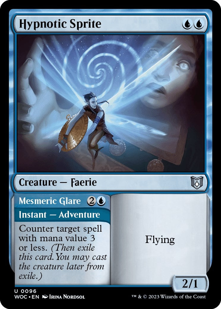 Image for Hypnotic Sprite (96) (Commander: Wilds of Eldraine) - Magic: The Gathering