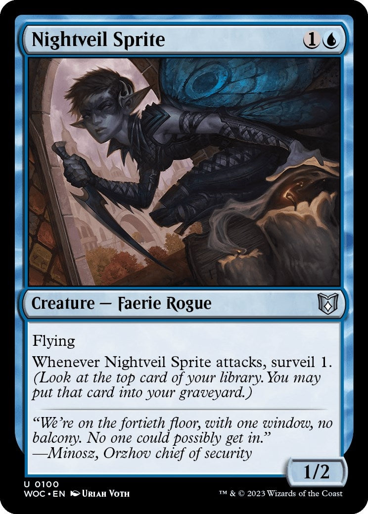Image for Nightveil Sprite (100) (Commander: Wilds of Eldraine) - Magic: The Gathering