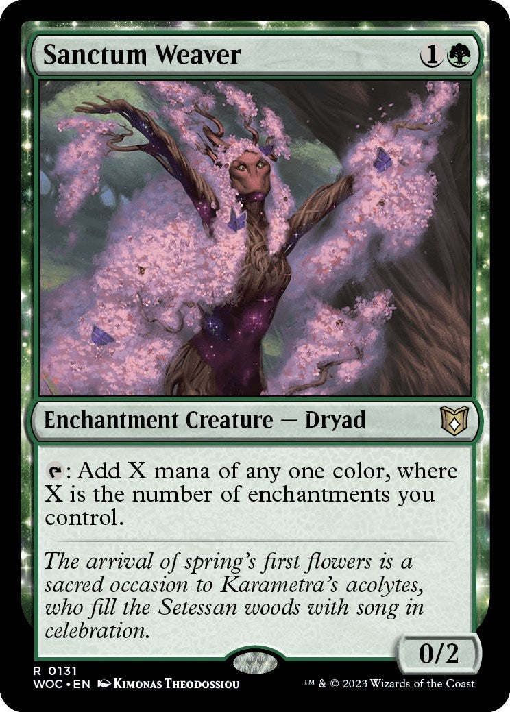 Image for Sanctum Weaver (131) (Commander: Wilds of Eldraine) - Magic: The Gathering