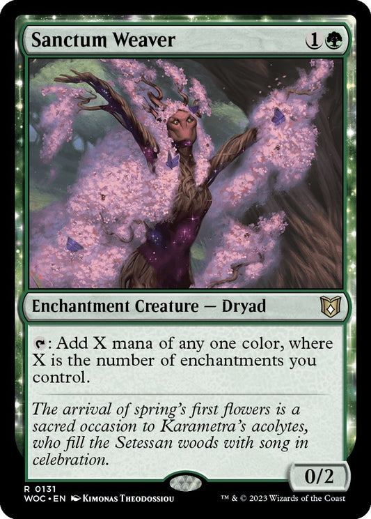 Image for Sanctum Weaver (131) (Commander: Wilds of Eldraine) - Magic: The Gathering