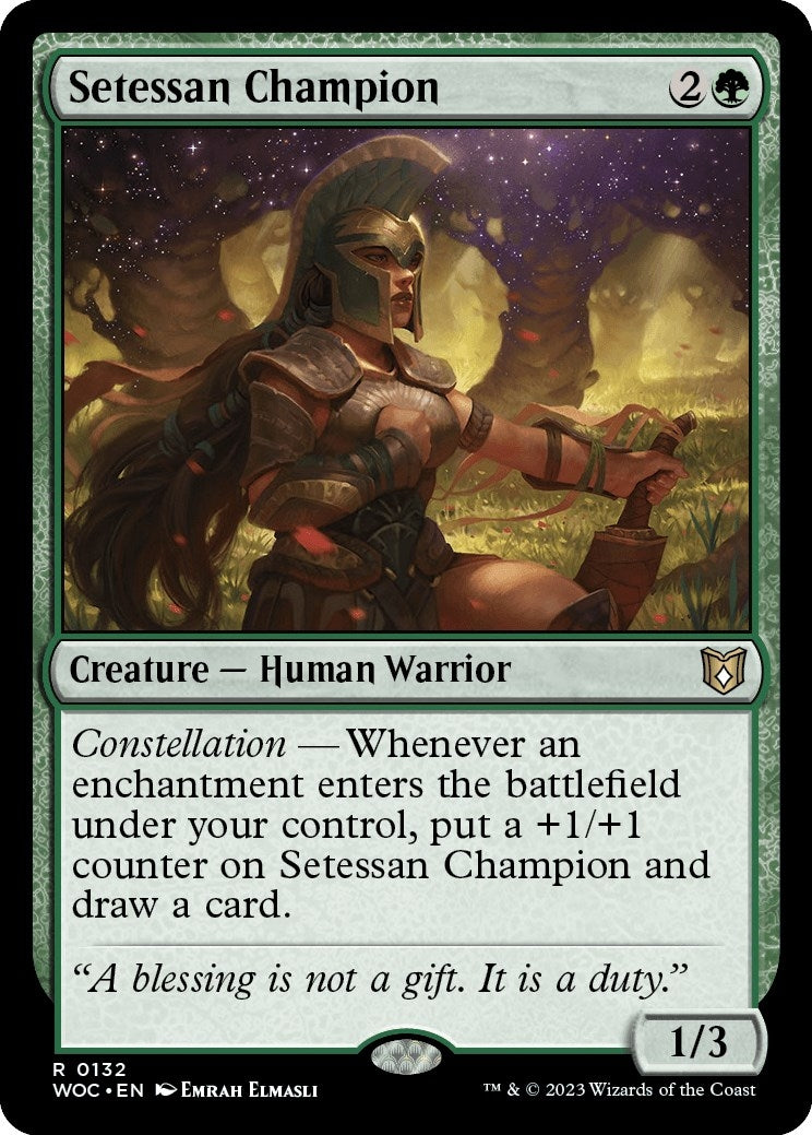 Image for Setessan Champion (132) (Commander: Wilds of Eldraine) - Magic: The Gathering