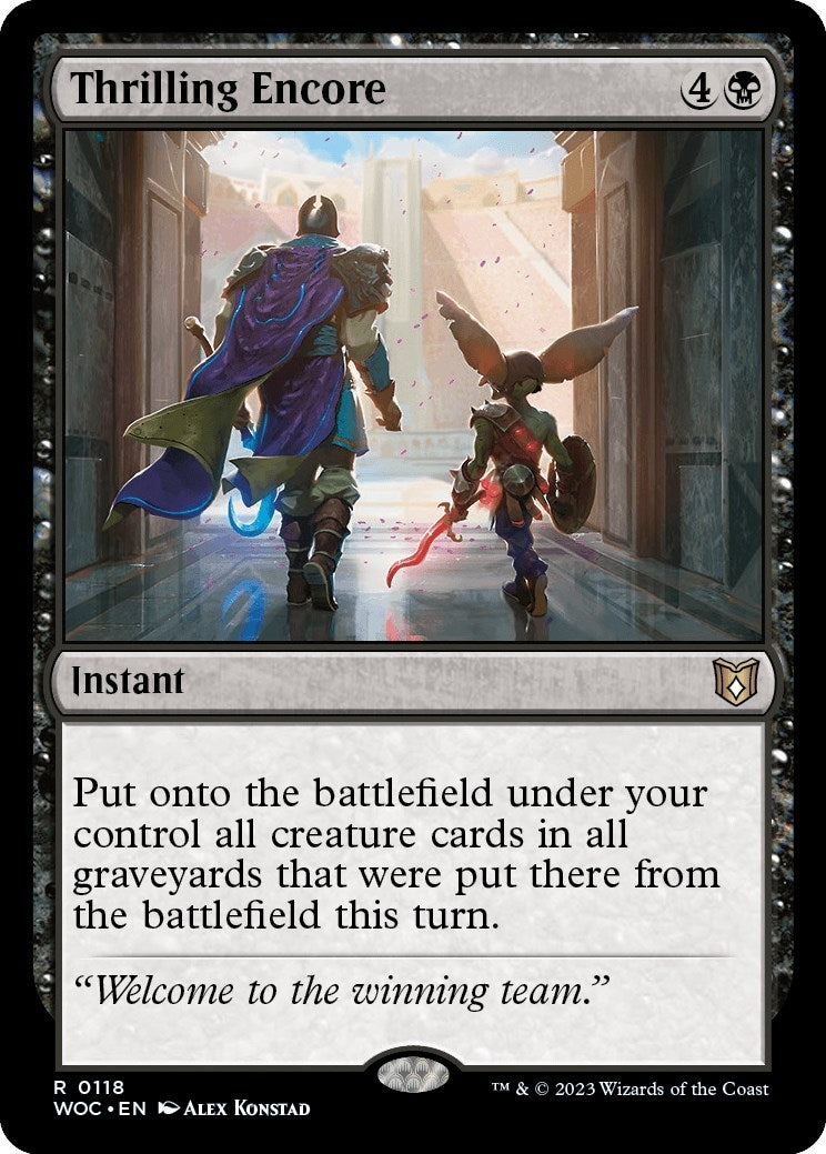 Image for Thrilling Encore (118) (Commander: Wilds of Eldraine) - Magic: The Gathering