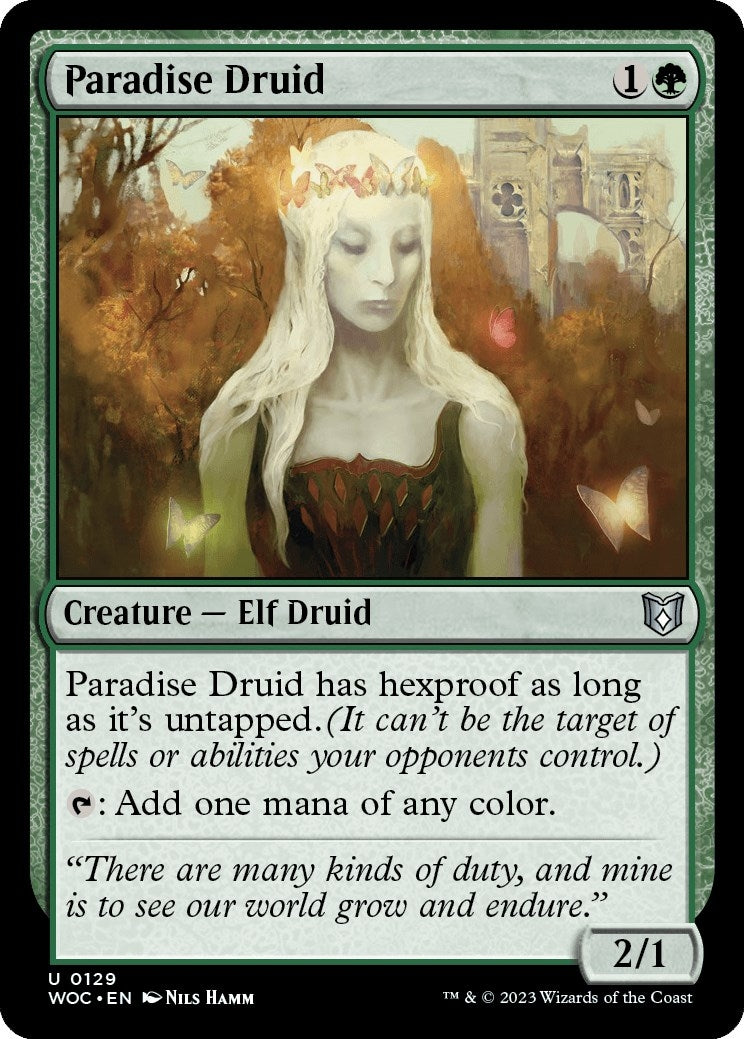 Image for Paradise Druid (129) (Commander: Wilds of Eldraine) - Magic: The Gathering
