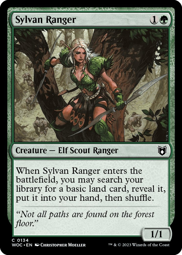Image for Sylvan Ranger (134) (Commander: Wilds of Eldraine) - Magic: The Gathering