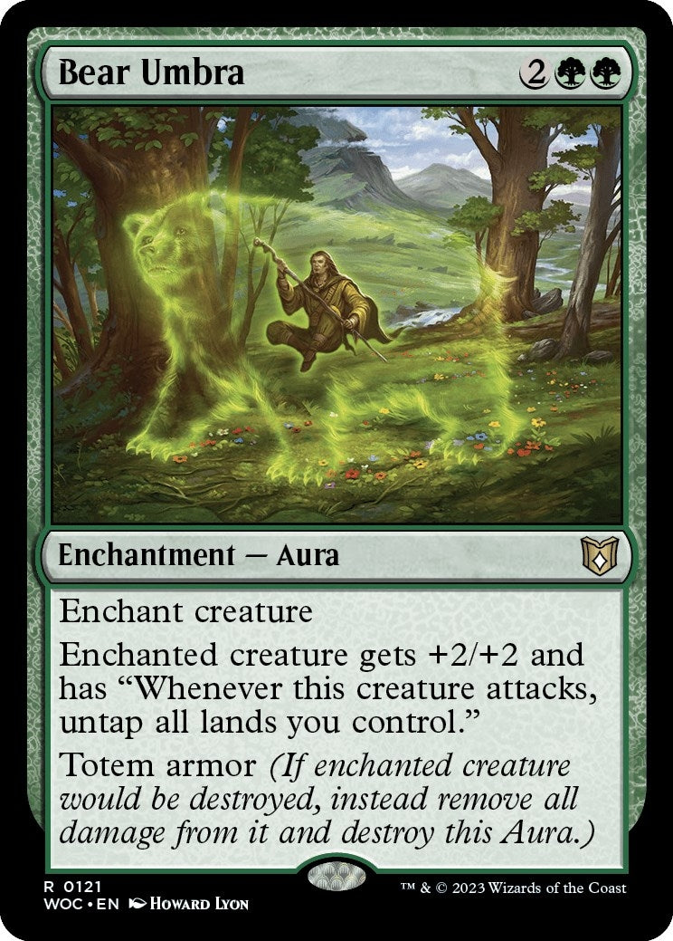 Image for Bear Umbra (121) (Commander: Wilds of Eldraine) - Magic: The Gathering