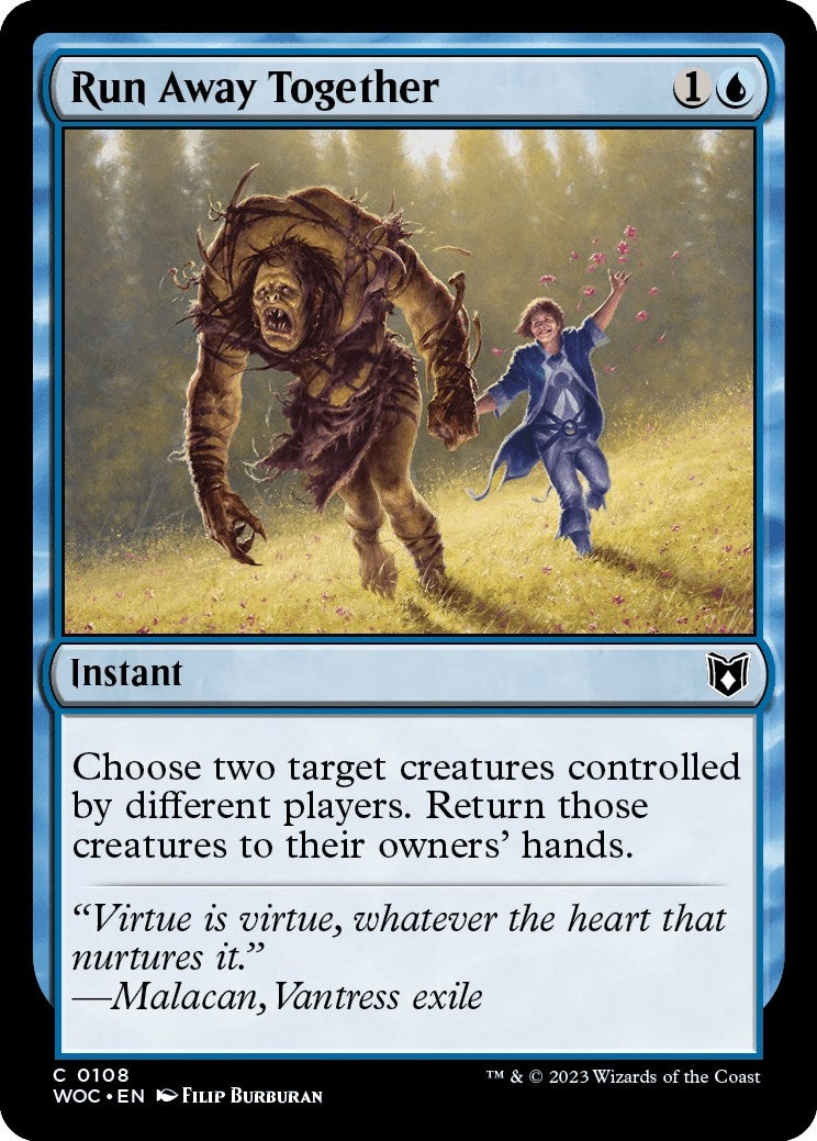 Image for Run Away Together (108) (Commander: Wilds of Eldraine) - Magic: The Gathering