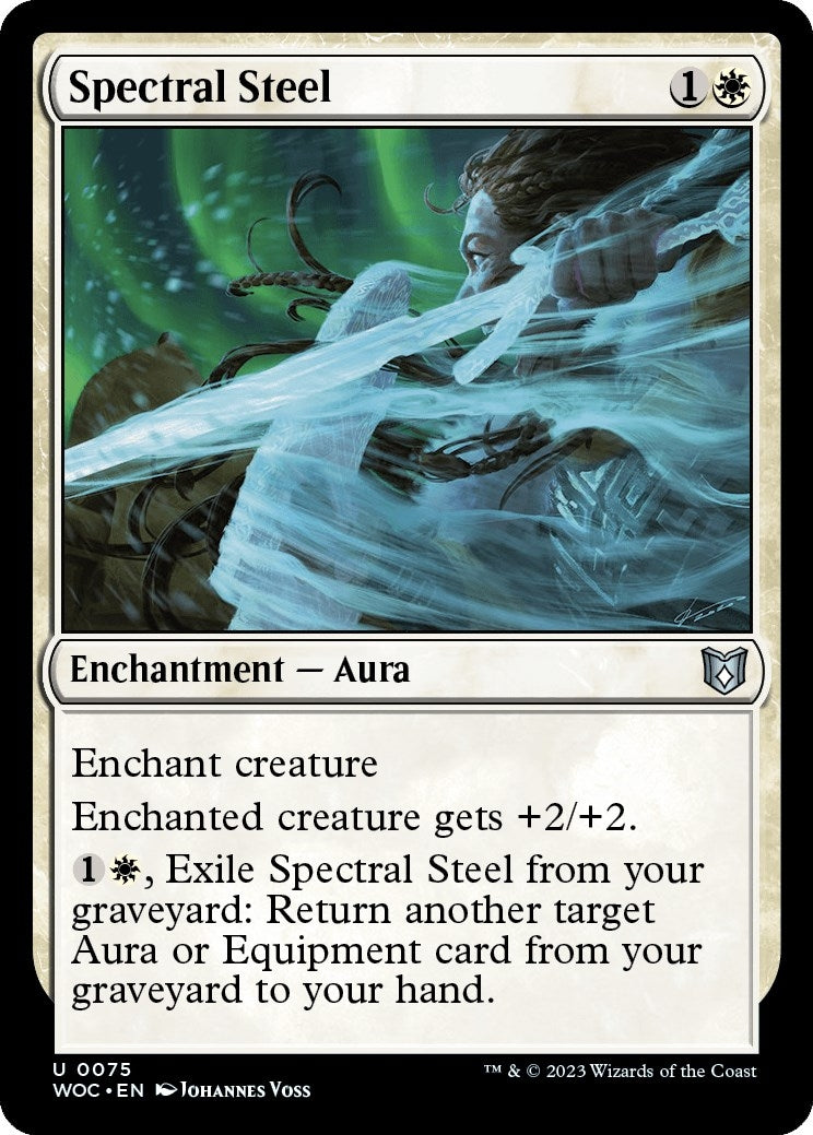 Image for Spectral Steel (75) (Commander: Wilds of Eldraine) - Magic: The Gathering