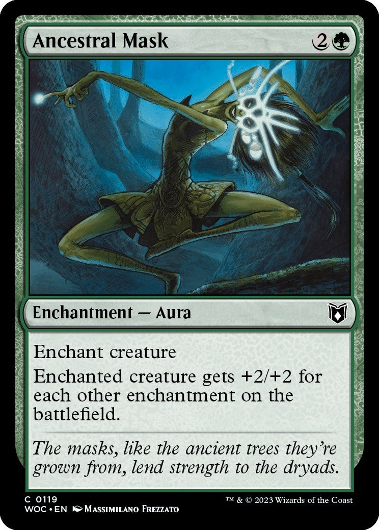 Image for Ancestral Mask (119) (Commander: Wilds of Eldraine) - Magic: The Gathering