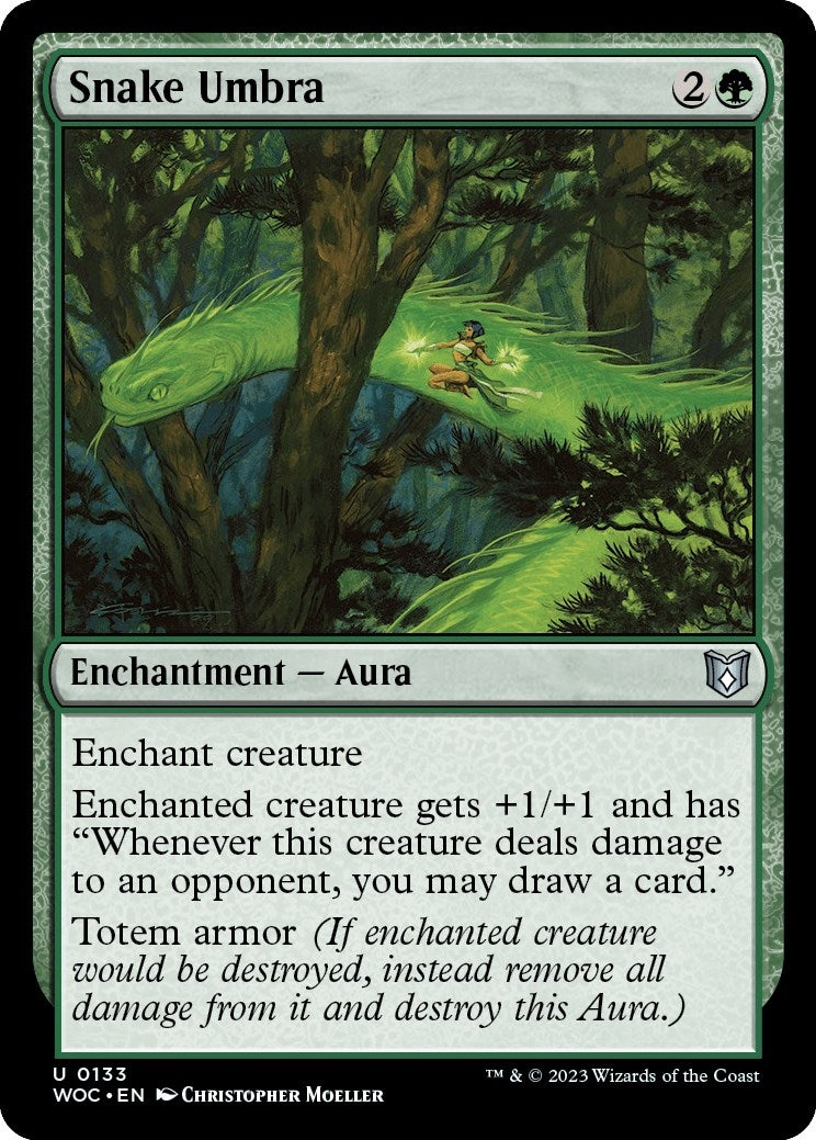 Image for Snake Umbra (133) (Commander: Wilds of Eldraine) - Magic: The Gathering
