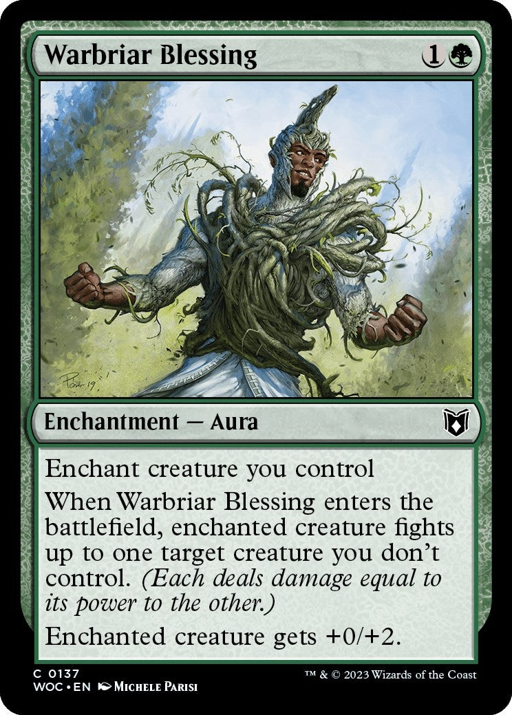 Image for Warbriar Blessing (137) (Commander: Wilds of Eldraine) - Magic: The Gathering