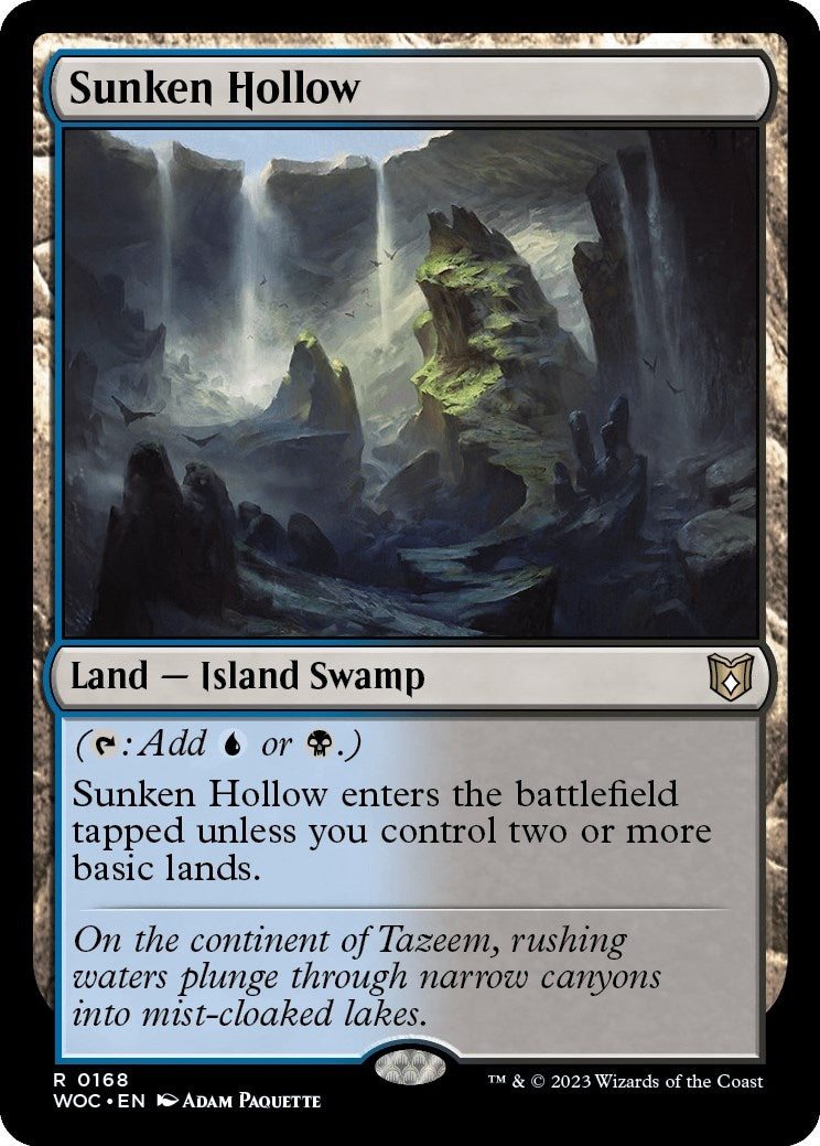 Image for Sunken Hollow (168) (Commander: Wilds of Eldraine) - Magic: The Gathering