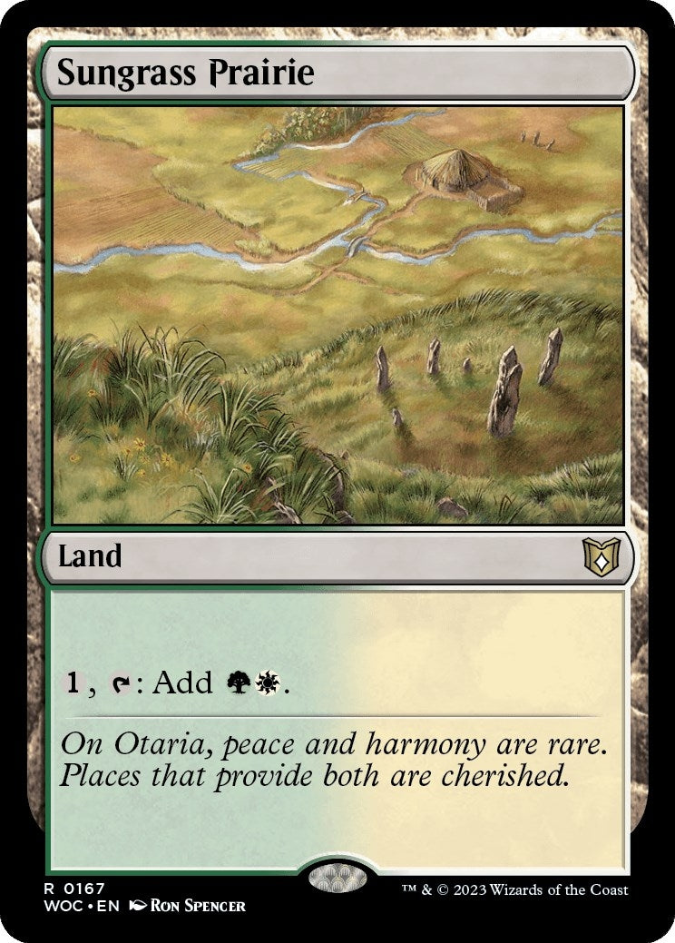 Image for Sungrass Prairie (167) (Commander: Wilds of Eldraine) - Magic: The Gathering