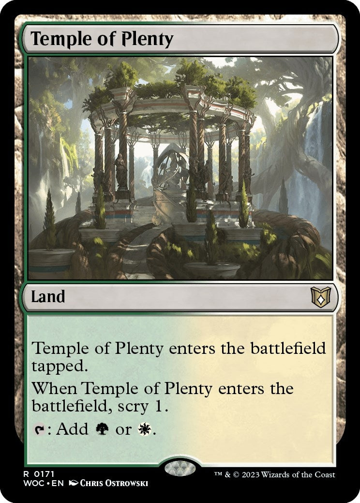 Image for Temple of Plenty (171) (Commander: Wilds of Eldraine) - Magic: The Gathering