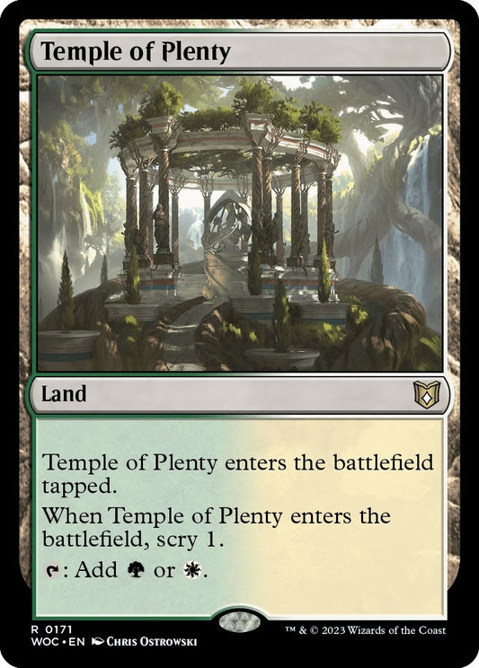 Image for Temple of Plenty (171) (Commander: Wilds of Eldraine) - Magic: The Gathering