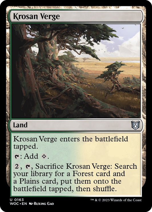 Image for Krosan Verge (163) (Commander: Wilds of Eldraine) - Magic: The Gathering