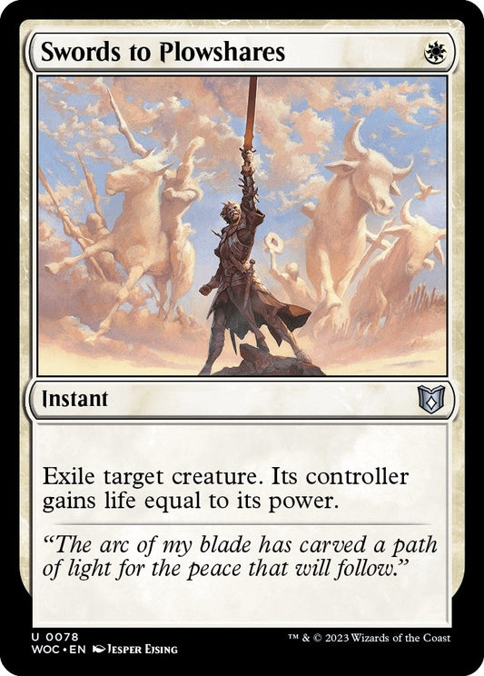 Image for Swords to Plowshares (78) (Commander: Wilds of Eldraine) - Magic: The Gathering