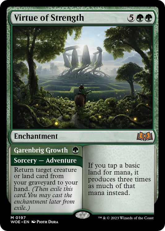 Image for Virtue of Strength (197) (Wilds of Eldraine) - Magic: The Gathering