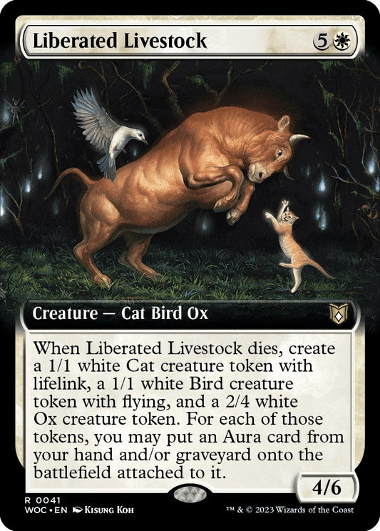 Image for Liberated Livestock (Extended Art) (41) (Commander: Wilds of Eldraine) - Magic: The Gathering