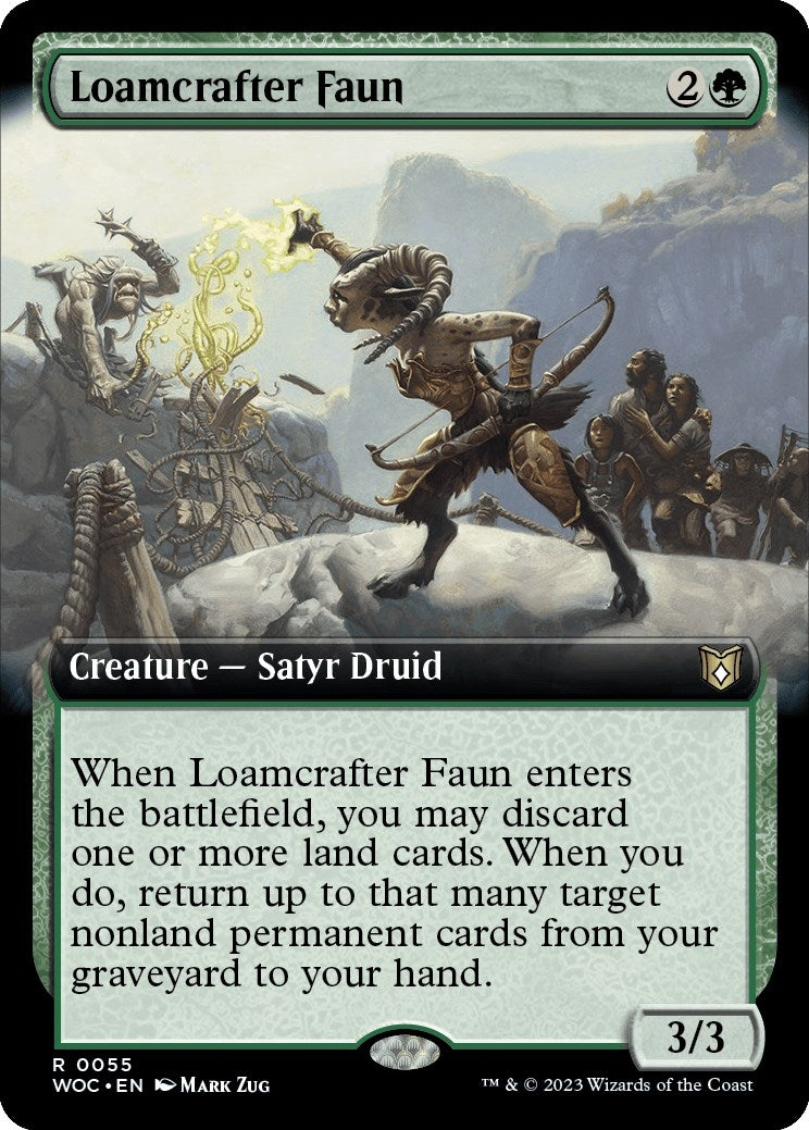 Image for Loamcrafter Faun (Extended Art) (55) (Commander: Wilds of Eldraine) - Magic: The Gathering