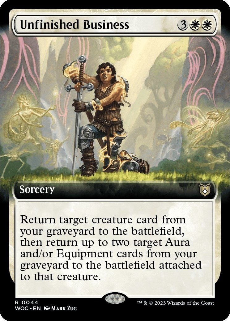 Image for Unfinished Business (Extended Art) (44) (Commander: Wilds of Eldraine) - Magic: The Gathering